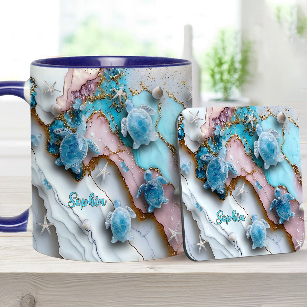 Love Turtles - Personalized Turtle Accent Mug