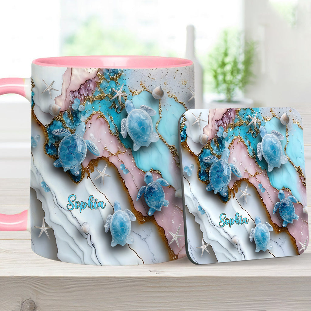 Love Turtles - Personalized Turtle Accent Mug
