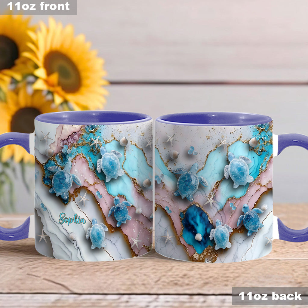 Love Turtles - Personalized Turtle Accent Mug