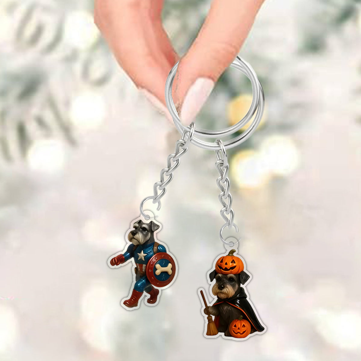 Ich liebe meinen Schnauzer – Personalisierter Schnauzer-Adventskalender mit Ornamenten