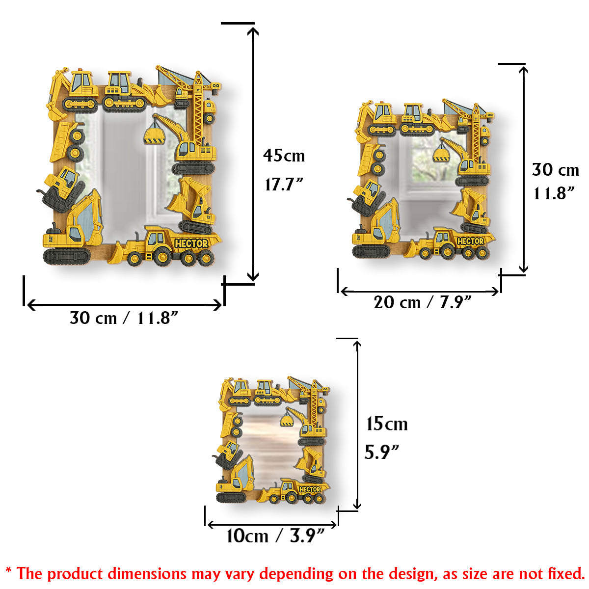 Dig & Discover Kindergeschenk – Personalisierter Kinder-Wandspiegel