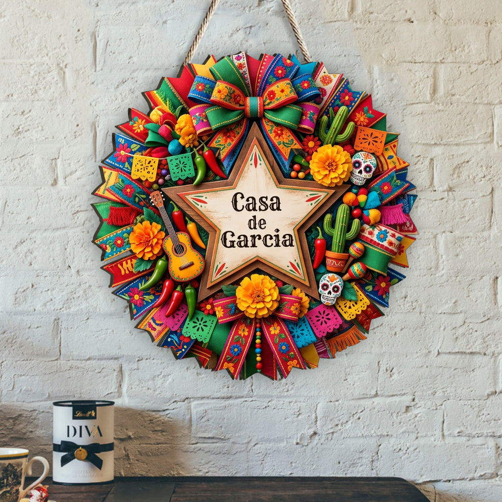 Mexikanische Fiesta Cinco De Mayo - Personalisierte Cinco de Mayo Holzschild