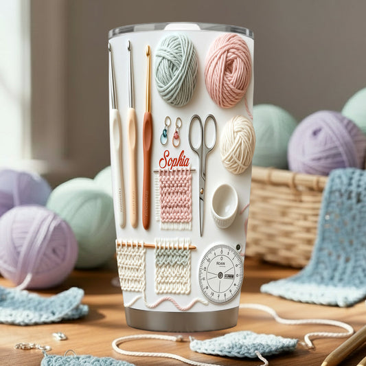 Häkelfans aufgepasst! - Personalisierter Häkelbecher