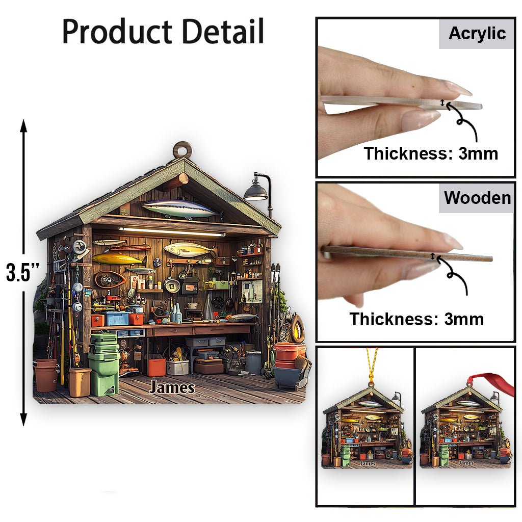 Fishing Equipment - Personalized Fishing Ornament