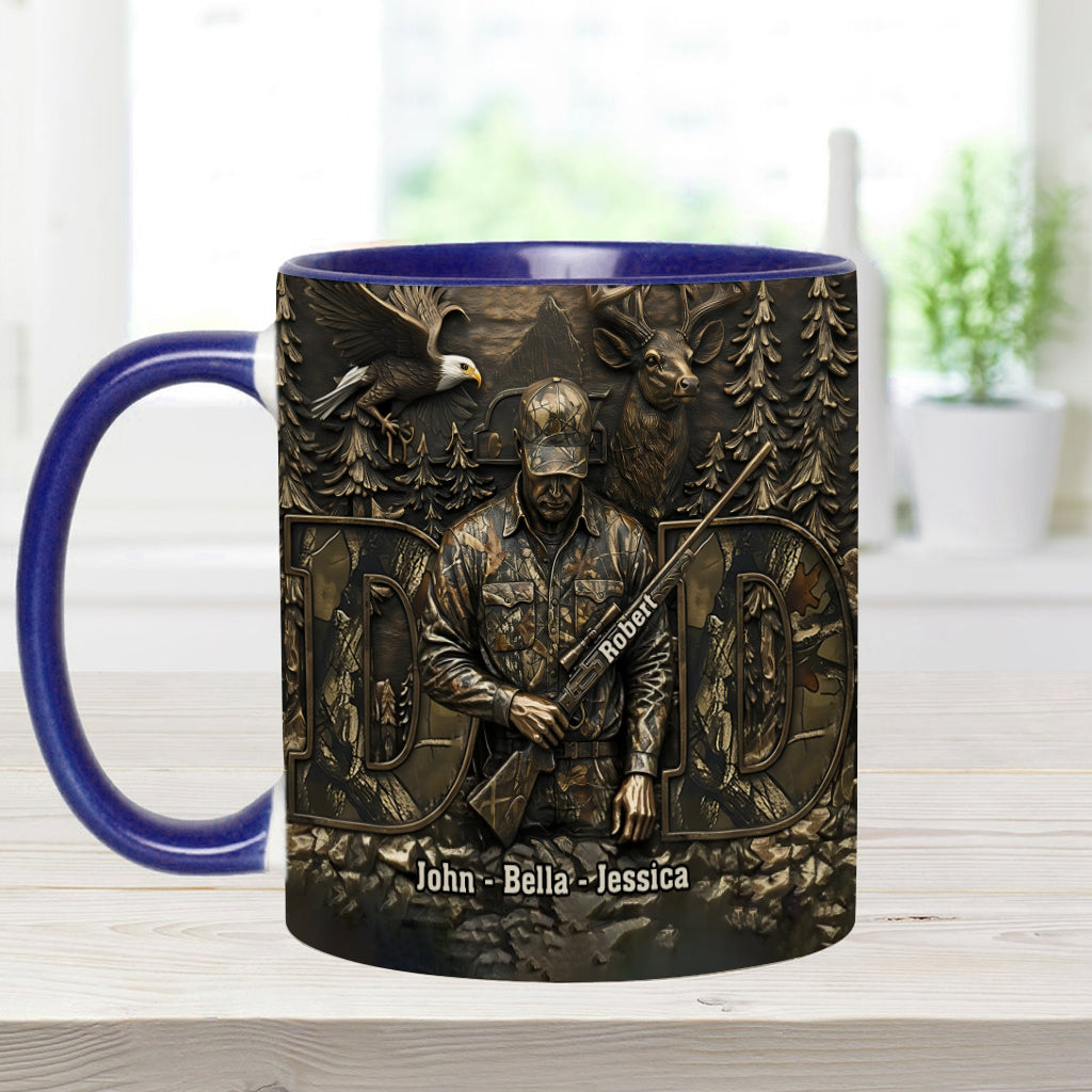 Bester Papa mit Jagdmotiv – Personalisierte Tasse mit Jagdmotiv