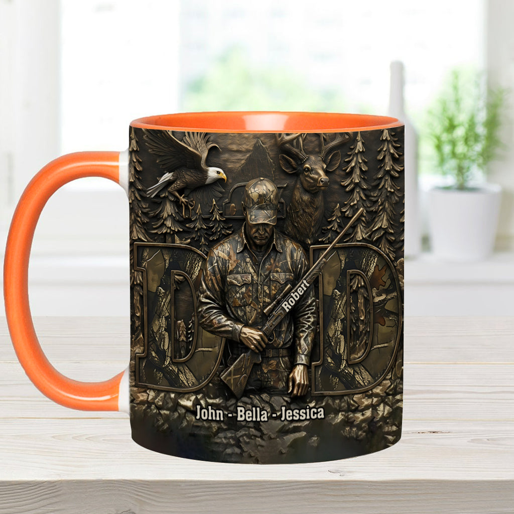 Bester Papa mit Jagdmotiv – Personalisierte Tasse mit Jagdmotiv