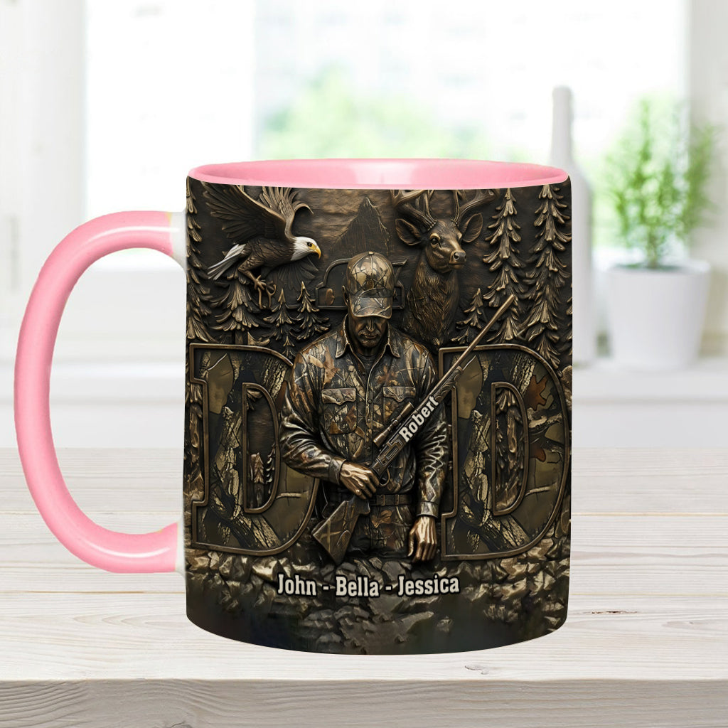 Bester Papa mit Jagdmotiv – Personalisierte Tasse mit Jagdmotiv
