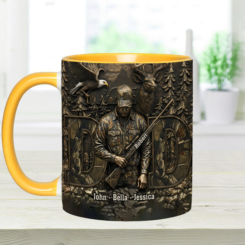 Bester Papa mit Jagdmotiv – Personalisierte Tasse mit Jagdmotiv