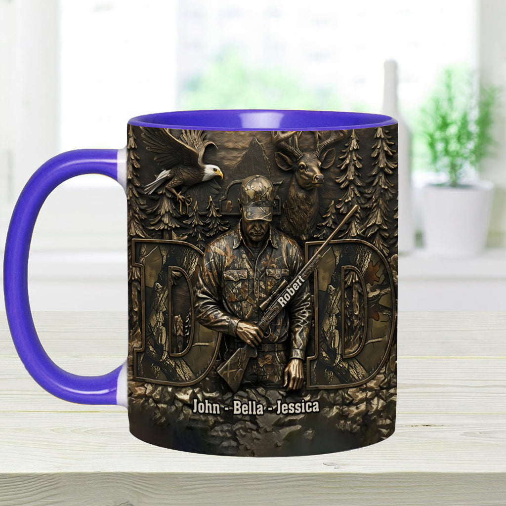 Bester Papa mit Jagdmotiv – Personalisierte Tasse mit Jagdmotiv