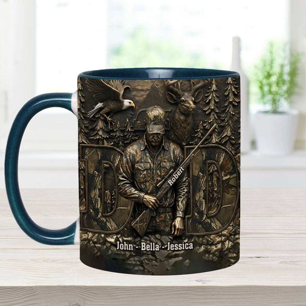 Bester Papa mit Jagdmotiv – Personalisierte Tasse mit Jagdmotiv