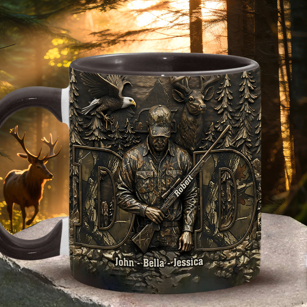 Bester Papa mit Jagdmotiv – Personalisierte Tasse mit Jagdmotiv