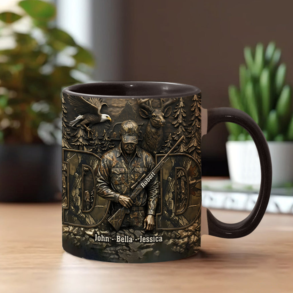 Bester Papa mit Jagdmotiv – Personalisierte Tasse mit Jagdmotiv