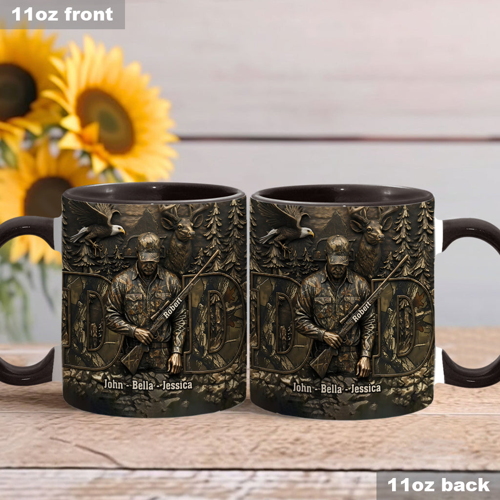 Bester Papa mit Jagdmotiv – Personalisierte Tasse mit Jagdmotiv