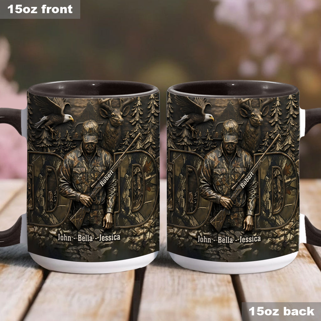 Bester Papa mit Jagdmotiv – Personalisierte Tasse mit Jagdmotiv