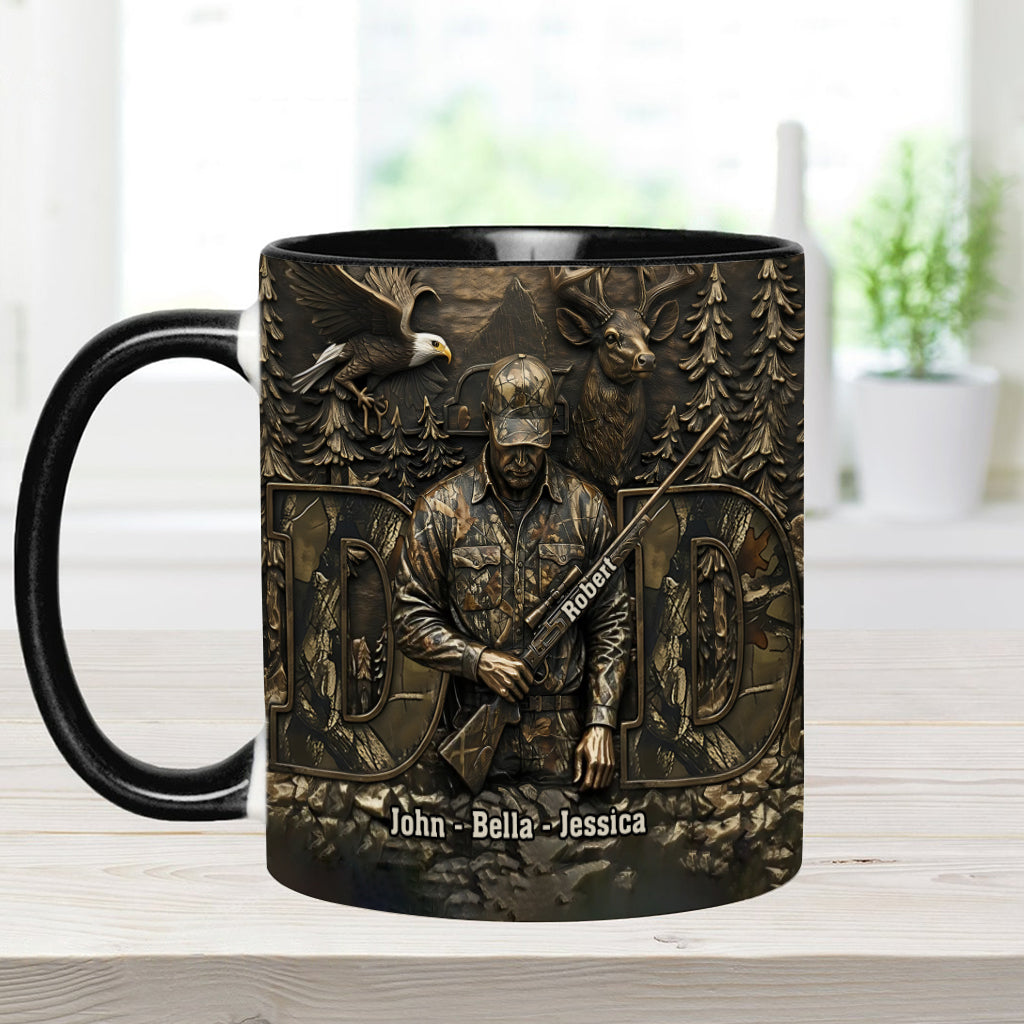 Bester Papa mit Jagdmotiv – Personalisierte Tasse mit Jagdmotiv