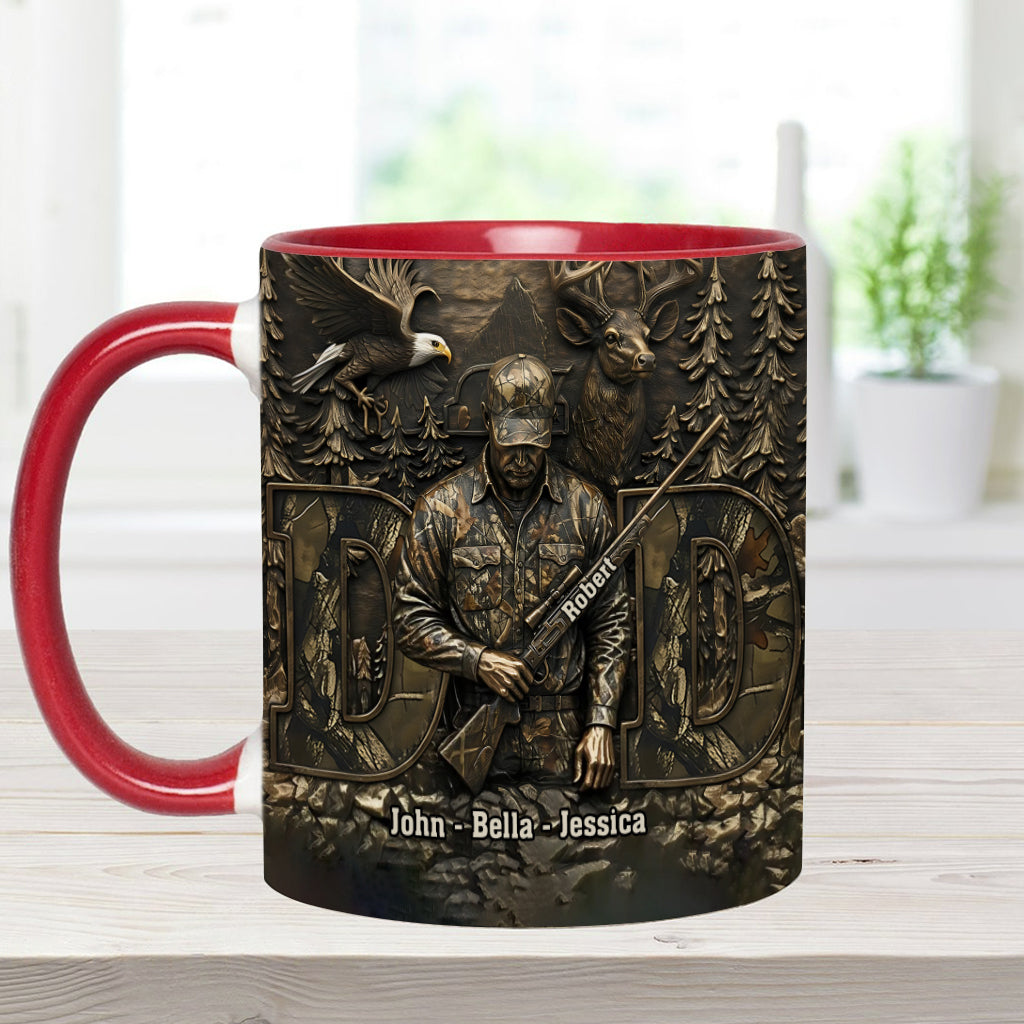Bester Papa mit Jagdmotiv – Personalisierte Tasse mit Jagdmotiv