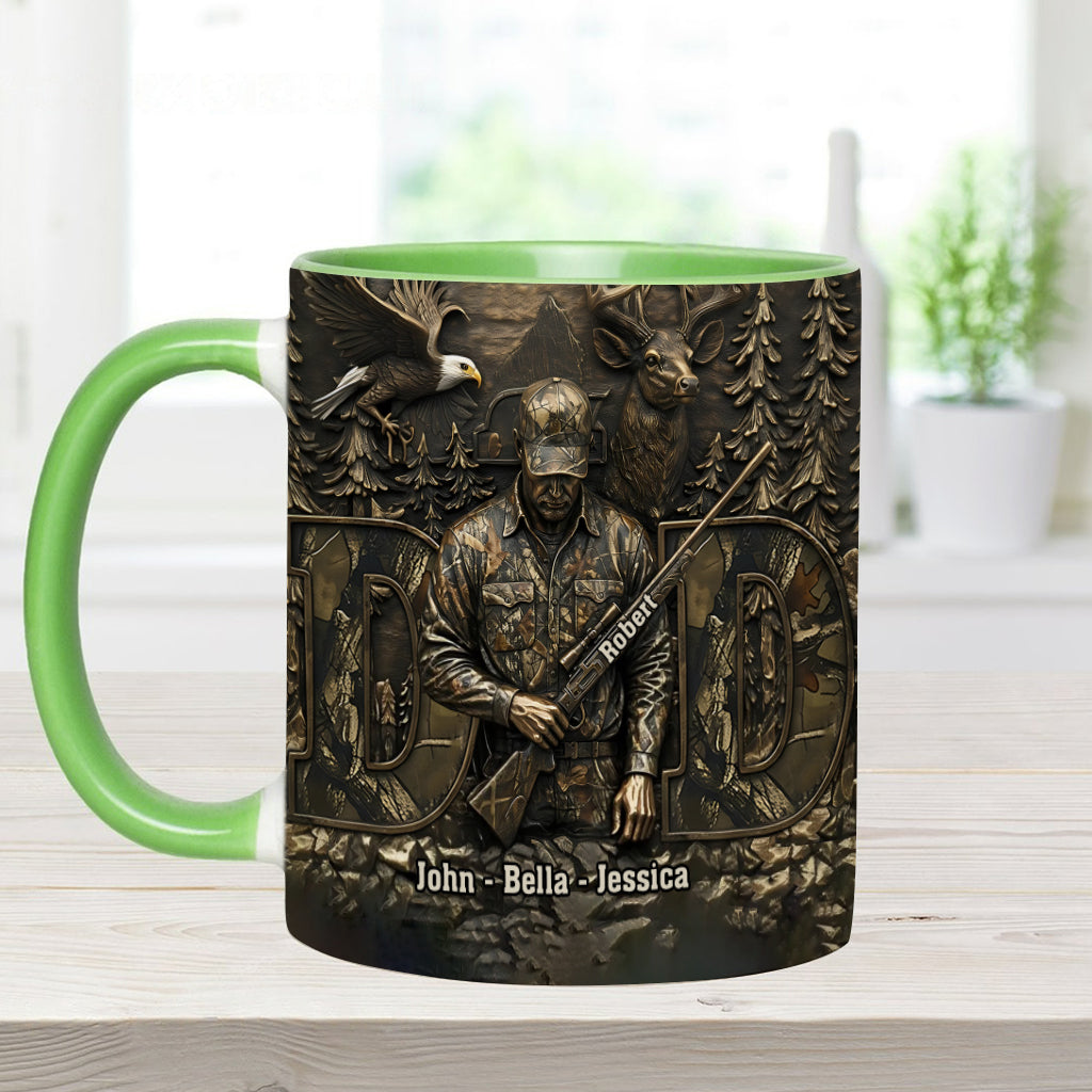 Bester Papa mit Jagdmotiv – Personalisierte Tasse mit Jagdmotiv