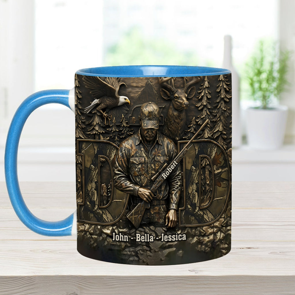 Bester Papa mit Jagdmotiv – Personalisierte Tasse mit Jagdmotiv