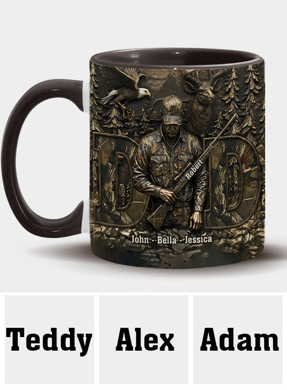 Bester Papa mit Jagdmotiv – Personalisierte Tasse mit Jagdmotiv