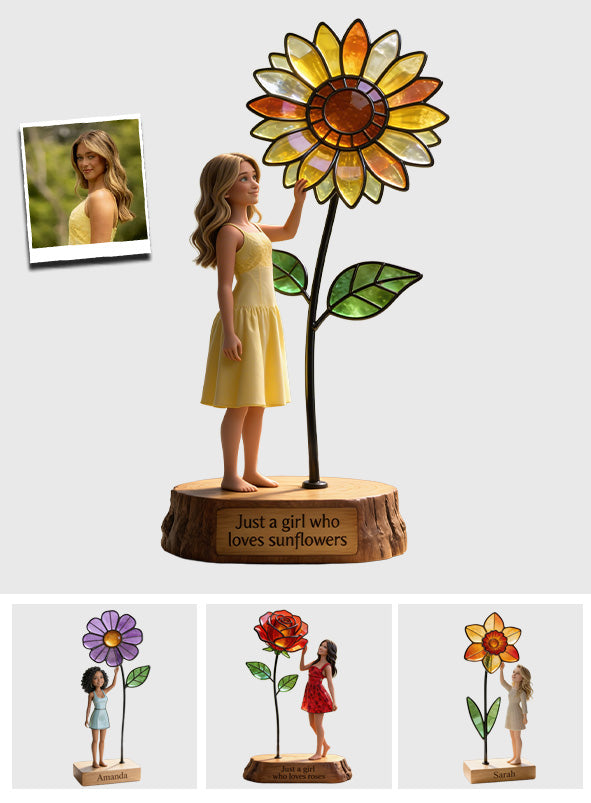 Custom Any Photo - Personalized Flower Lover Custom Shaped Acrylic Plaque