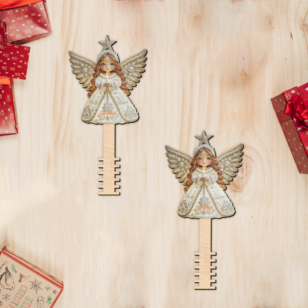 Engel Freude Hoffnung Glaube Frieden - Christliche Baumspitze