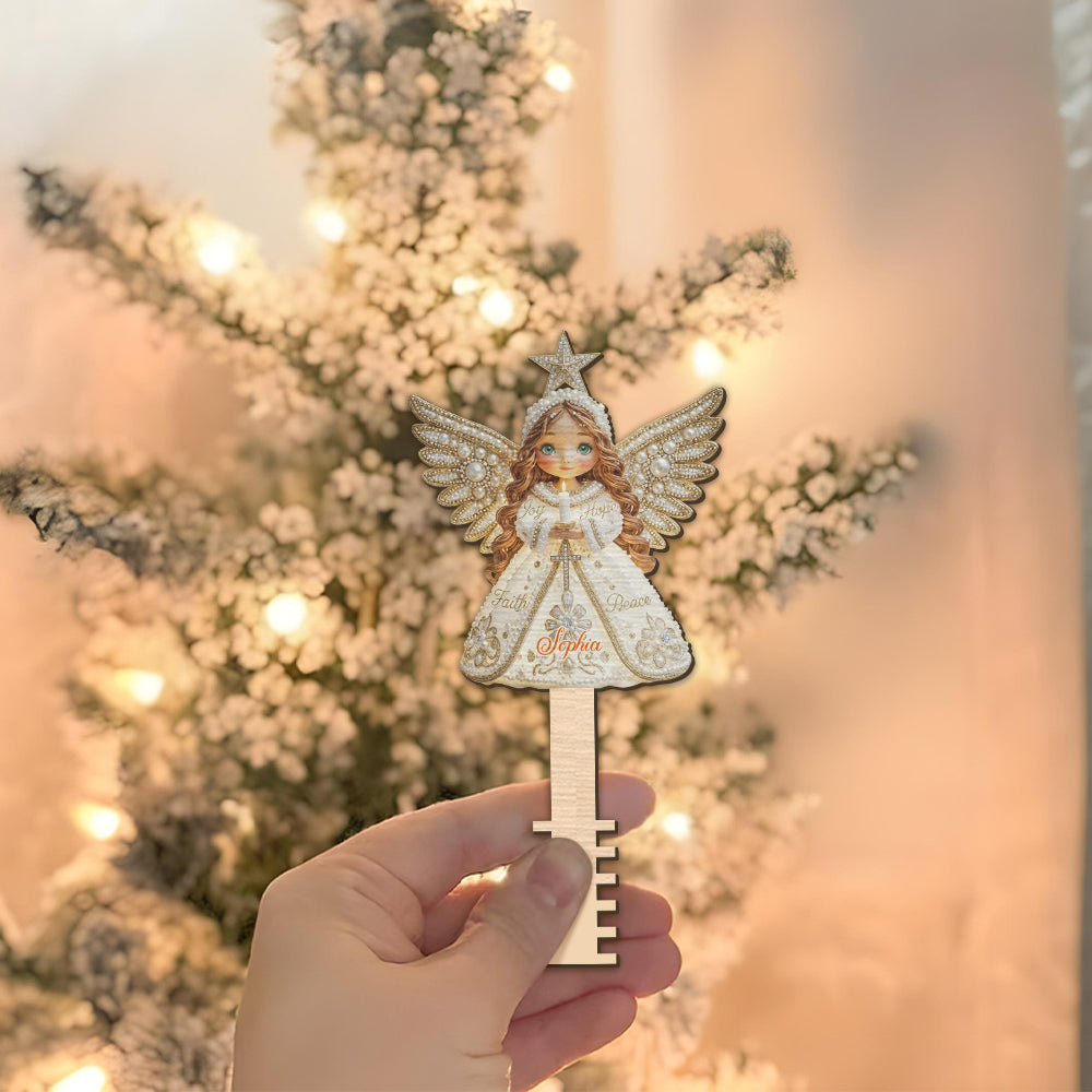 Engel Freude Hoffnung Glaube Frieden - Christliche Baumspitze