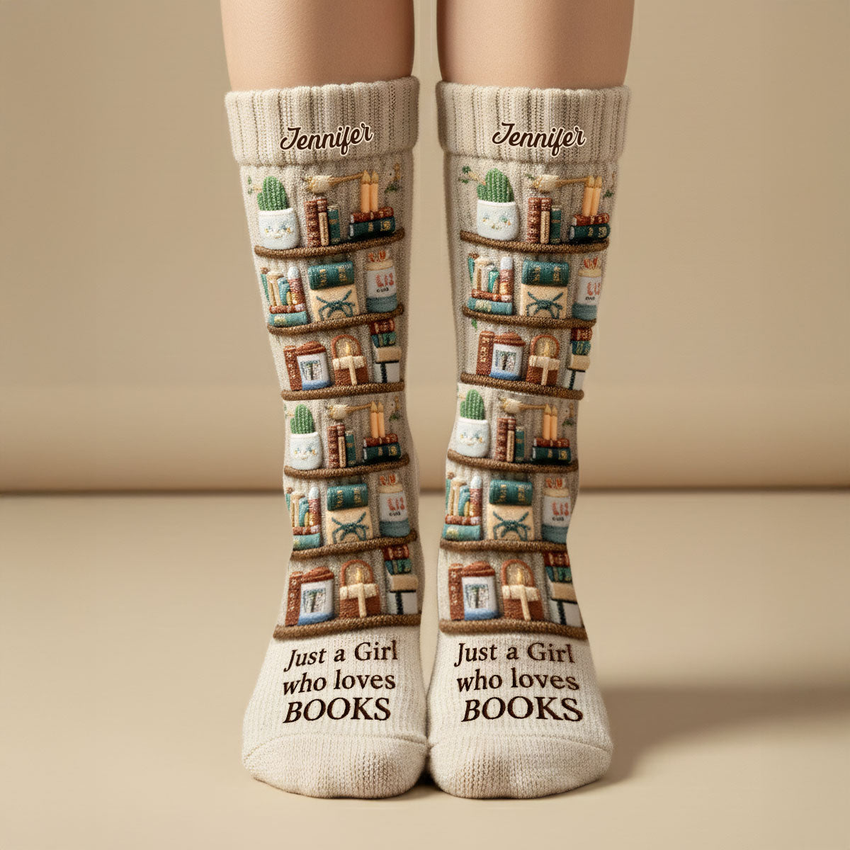 Ich liebe Lesen – personalisierte Buchsocken