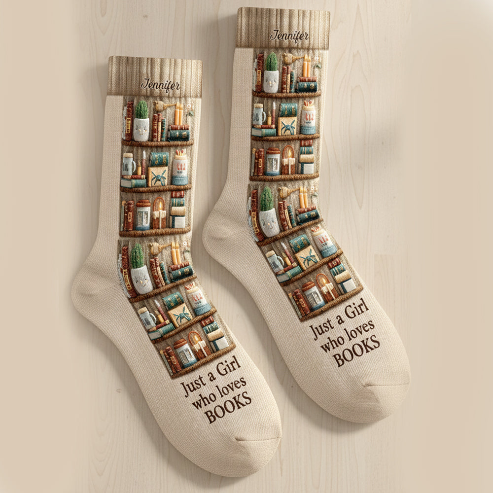 Ich liebe Lesen – personalisierte Buchsocken