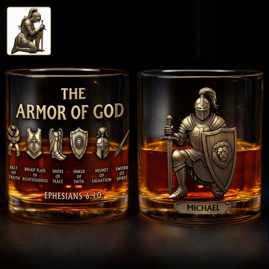 Amor Of God - Personalized Christian Whiskey Glass