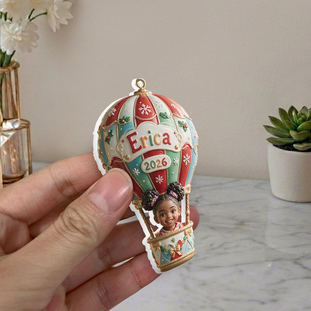 Up, Up & Away - Personalized Kid Premium 3D Ornament