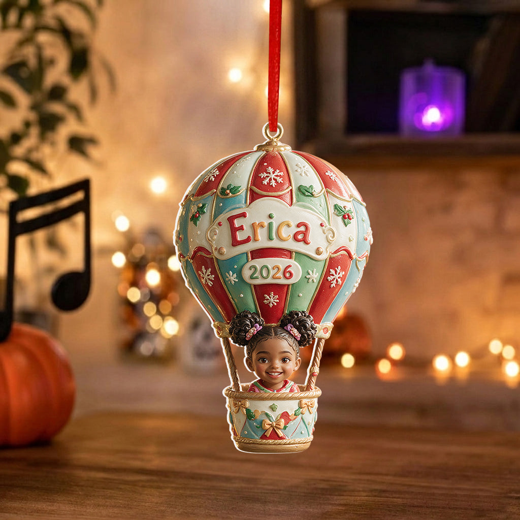 Up, Up & Away - Personalized Kid Premium 3D Ornament
