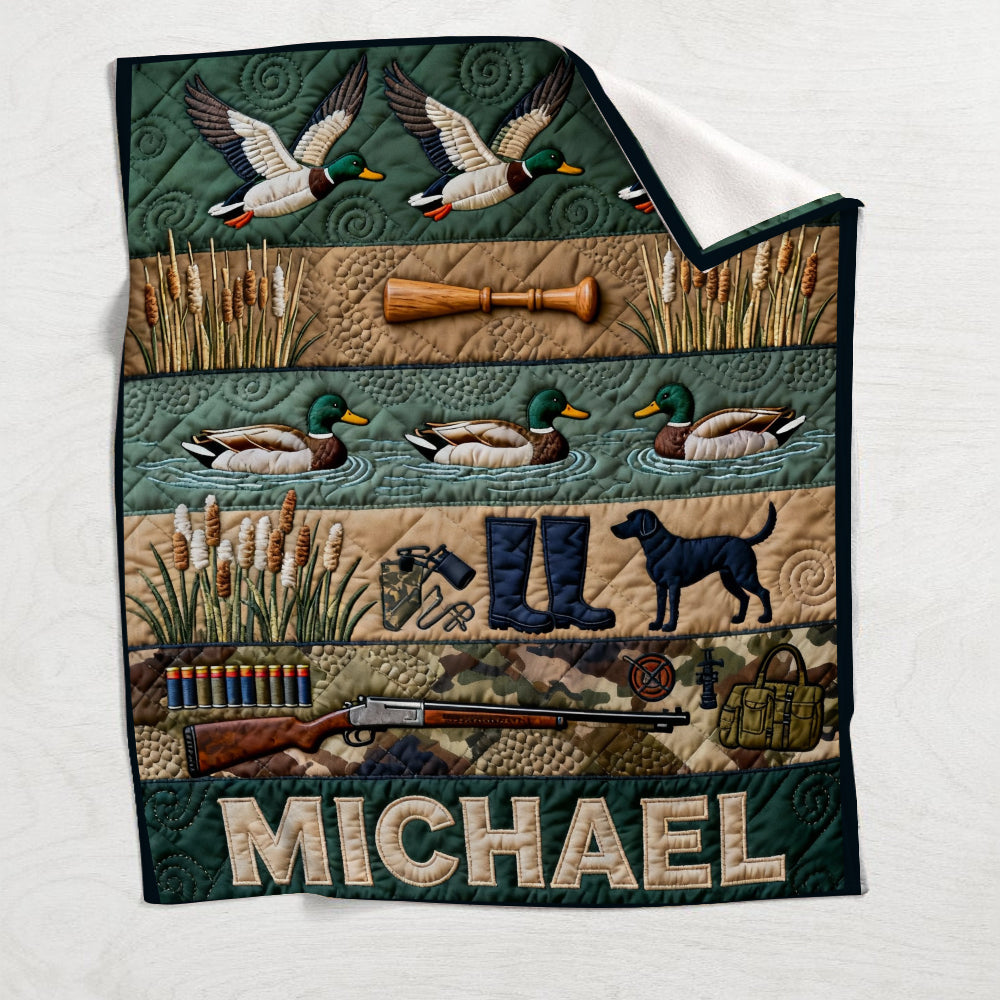 Entenjagdsaison – Personalisierte Jagddecke
