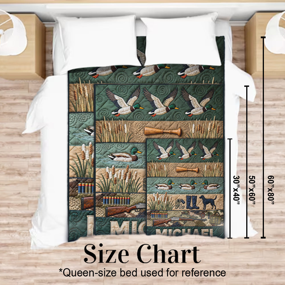 Entenjagdsaison – Personalisierte Jagddecke