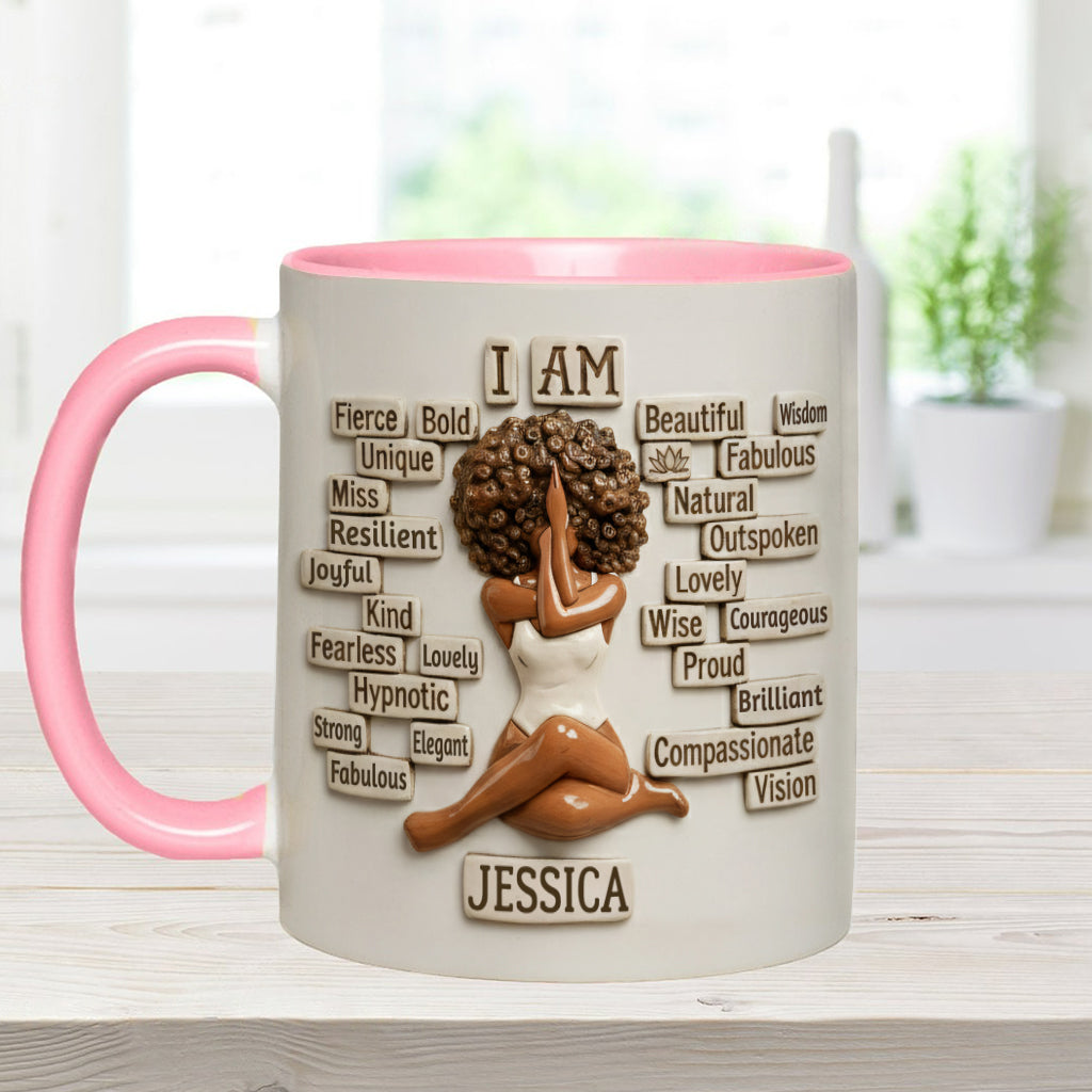 Stolz, schwarz zu sein – Personalisierte Tasse mit afroamerikanischem Akzent