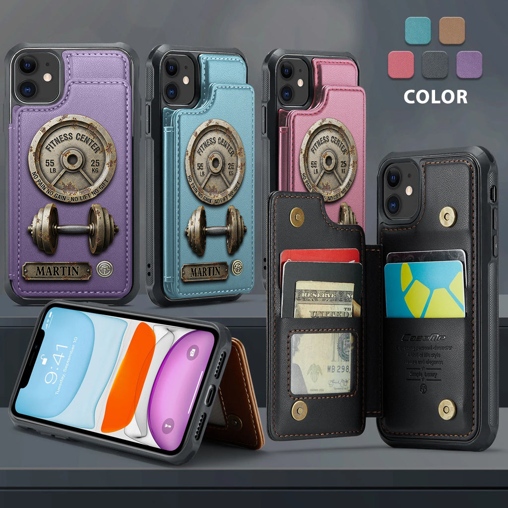 No Pain No Gain - Personalized Fitness Wallet Phone Case