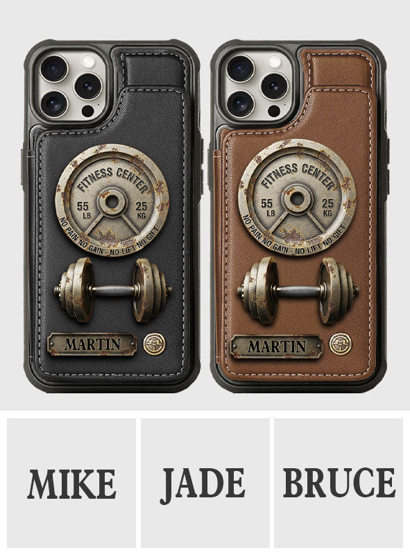 No Pain No Gain - Personalized Fitness Wallet Phone Case