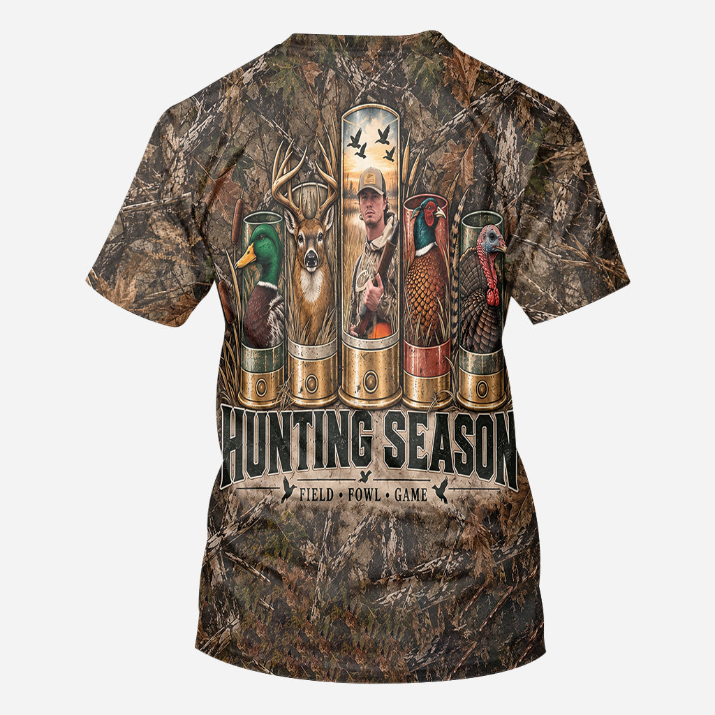 Hunting Season Camo Shirt/ Hoddie - Personalized Hunting All Over Shirt