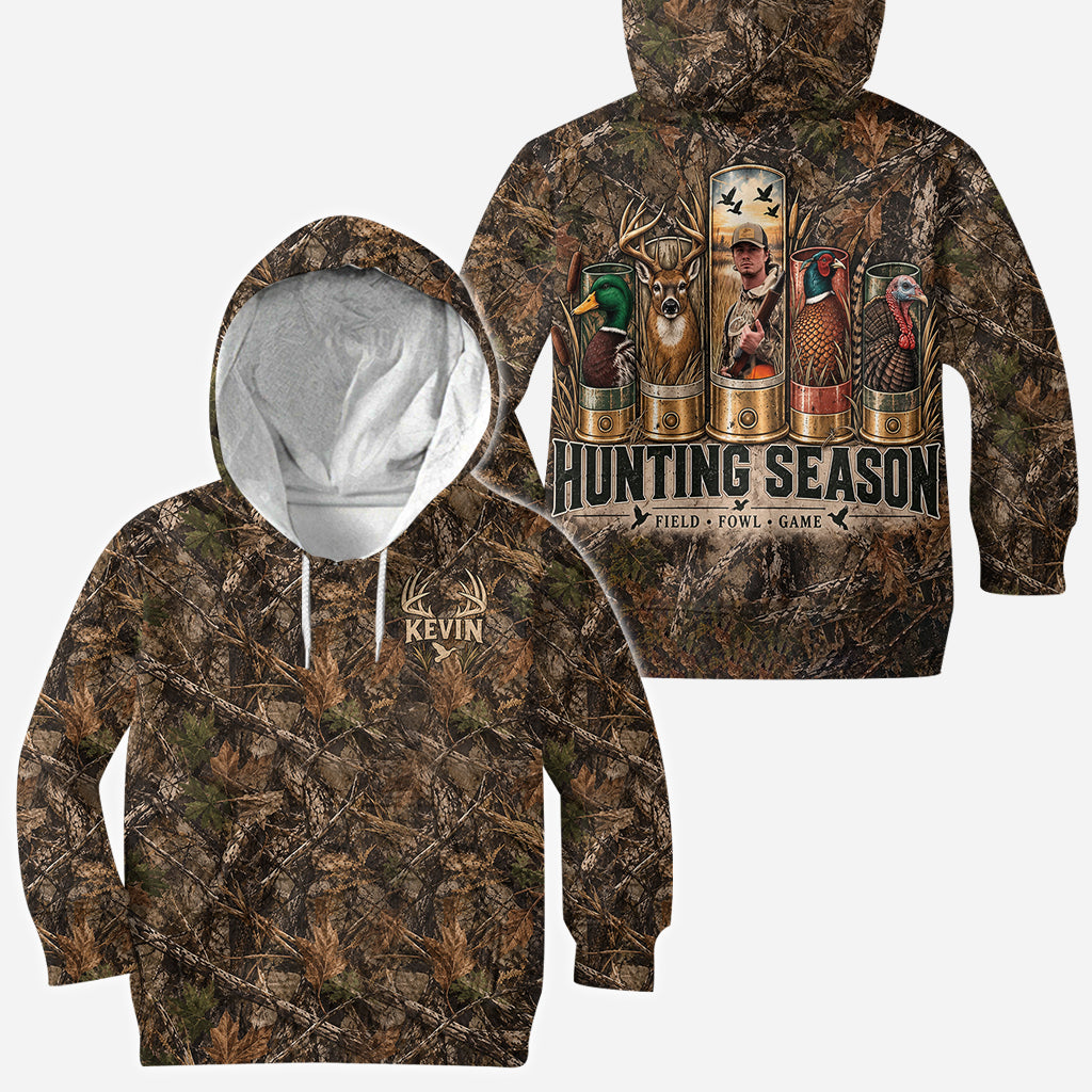 Hunting Season Camo Shirt/ Hoddie - Personalized Hunting All Over Shirt