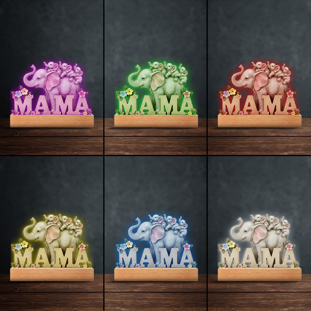 Wir lieben dich – Personalisierte Acrylplakette für Mutter in individueller Form