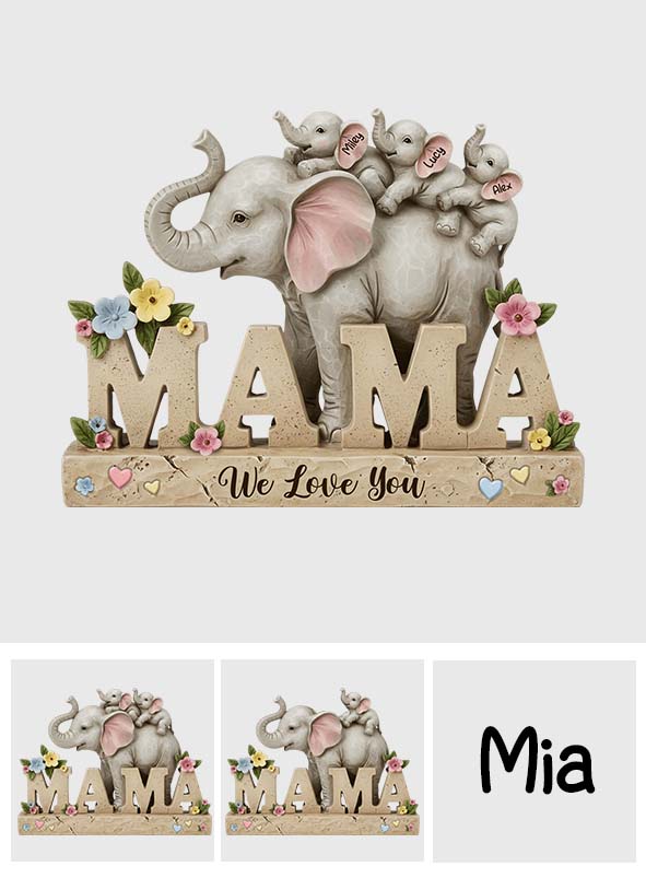 Weihnachtsgeschenk für Mama – Personalisierte Acrylplakette in individueller Form