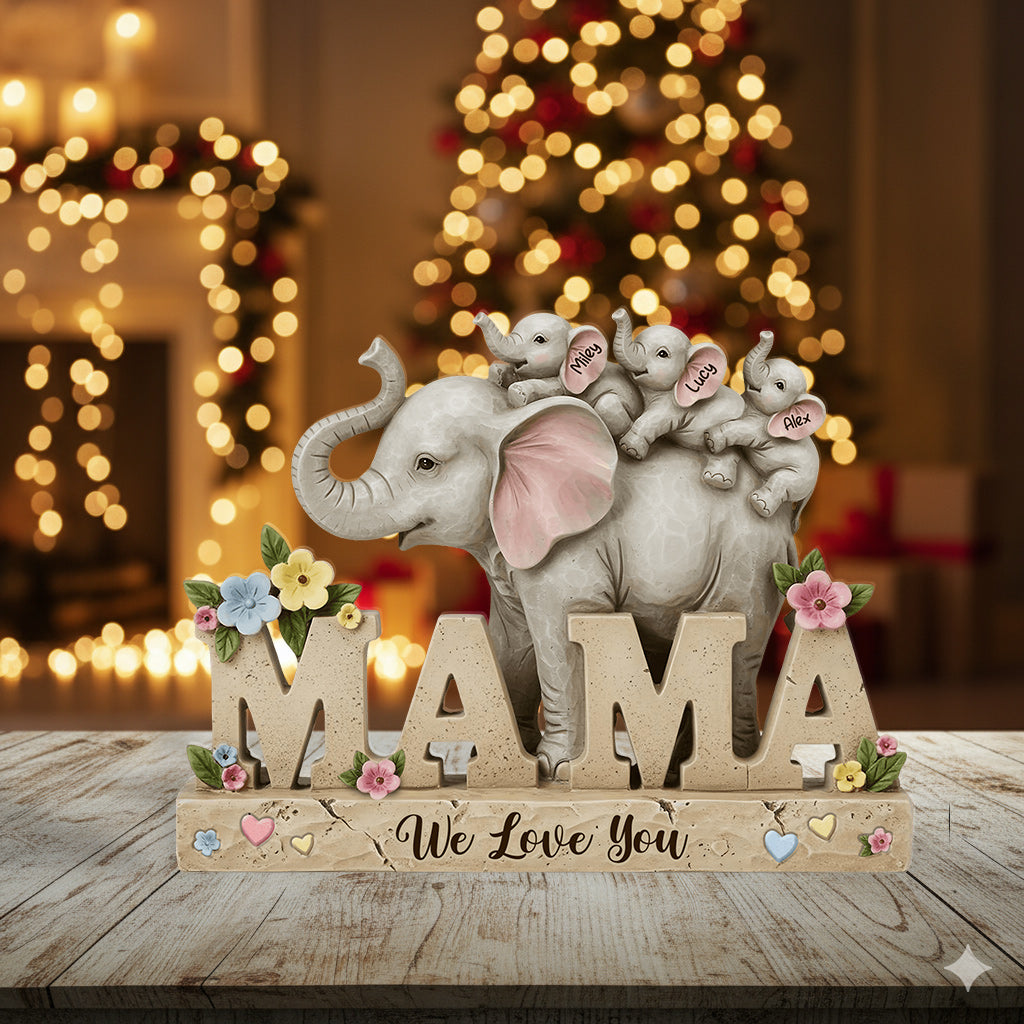 Weihnachtsgeschenk für Mama – Personalisierte Acrylplakette in individueller Form