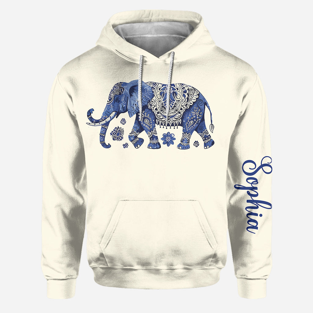 Bohemian Elephant – Personalisierter Elefanten-Hoodie und Leggings