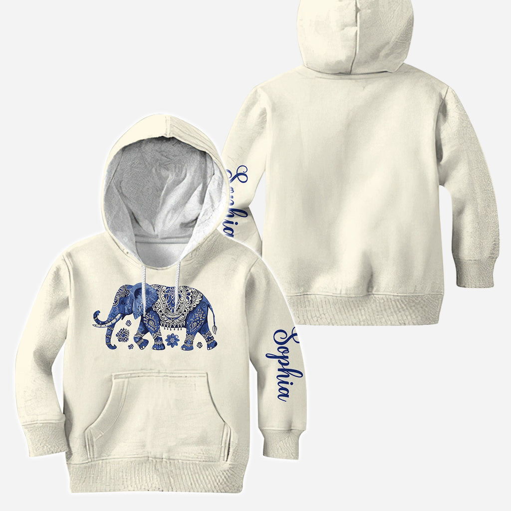 Bohemian Elephant – Personalisierter Elefanten-Hoodie und Leggings