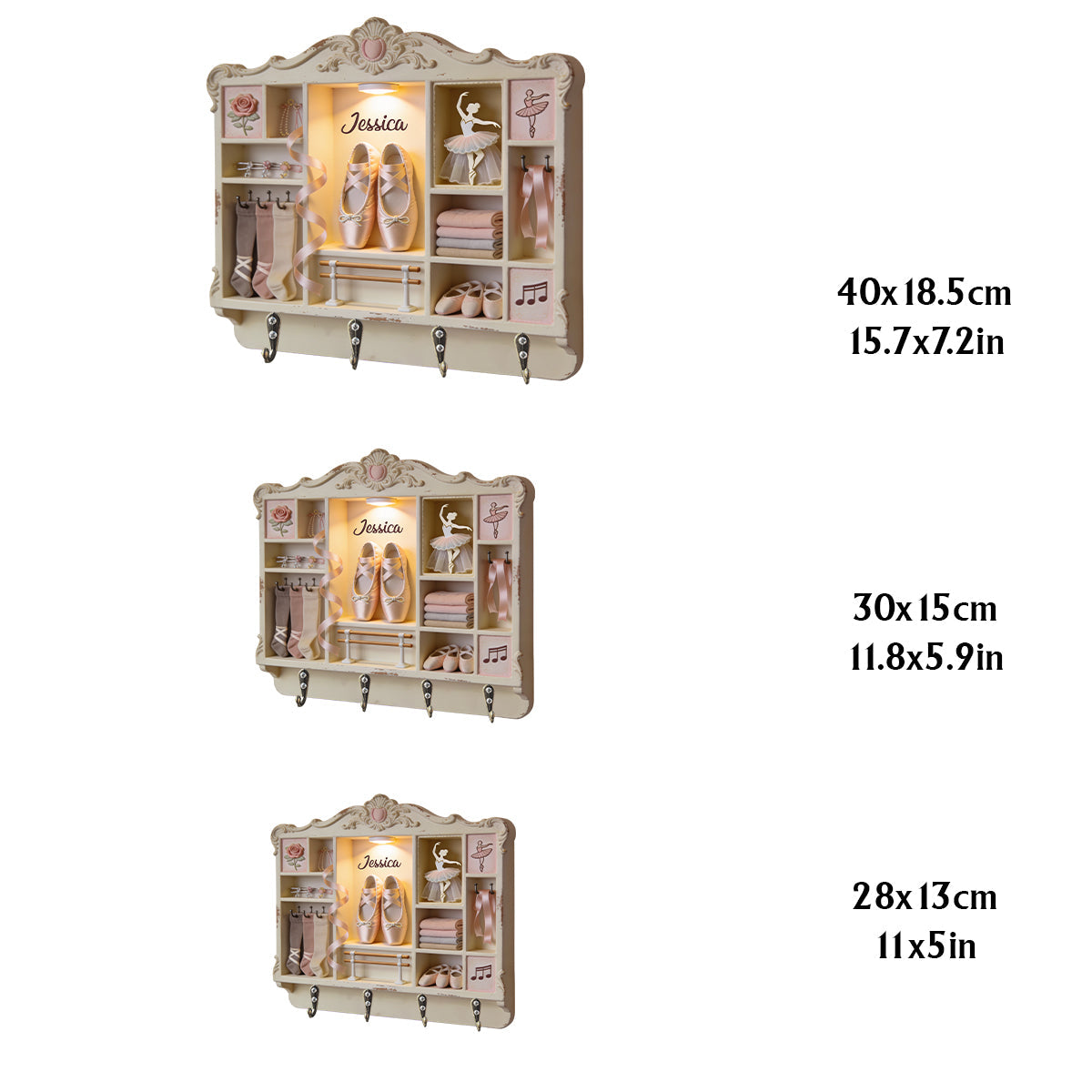 Love Ballet - Personalized Ballet Custom Shaped Hanging Rack