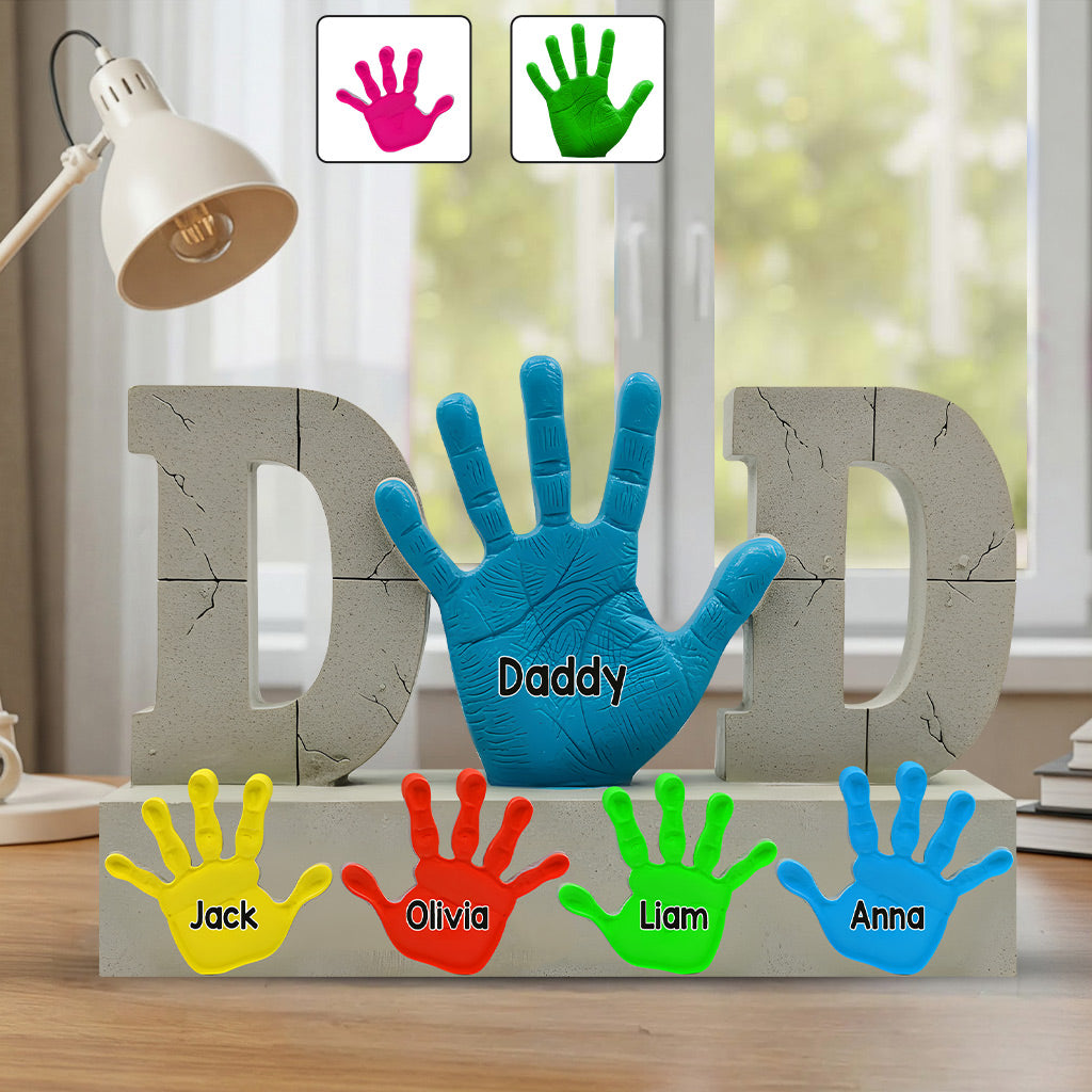 Bester Papa aller Zeiten – Personalisierte Acrylplakette in individueller Form für Väter