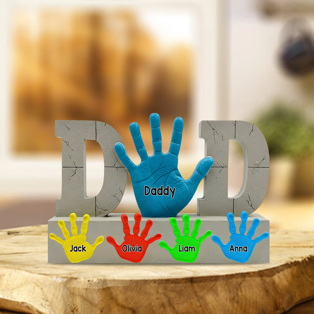 Bester Papa aller Zeiten – Personalisierte Acrylplakette in individueller Form für Väter