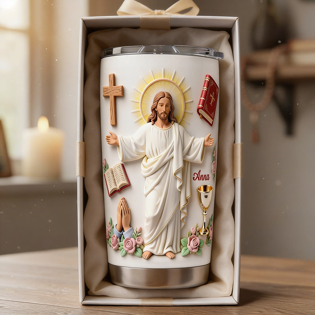 Faith Over Fear - Personalized Christian Tumbler