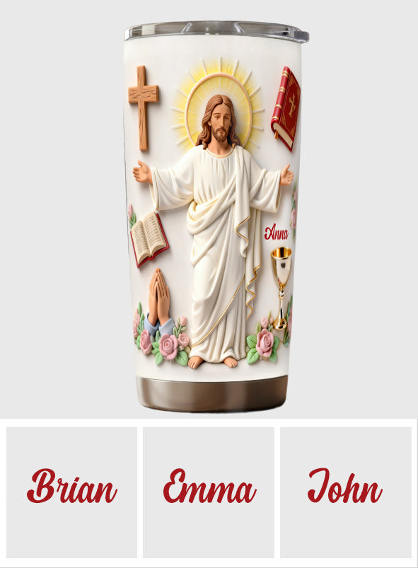 Faith Over Fear - Personalized Christian Tumbler