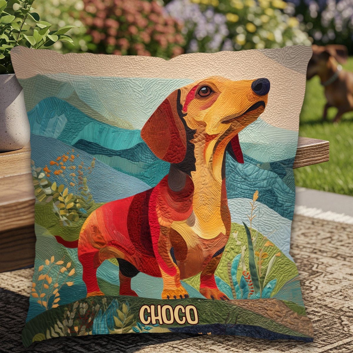 Dackel-Liebhaber – Personalisiertes Dackel-Kissen