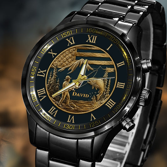 Geschenk für Angelfreunde – Personalisierte Angler-Handuhr